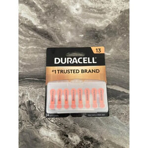 Néw sealed Sz 13 Duracell Hearing Aid‎ Batteries (24 Pack)​